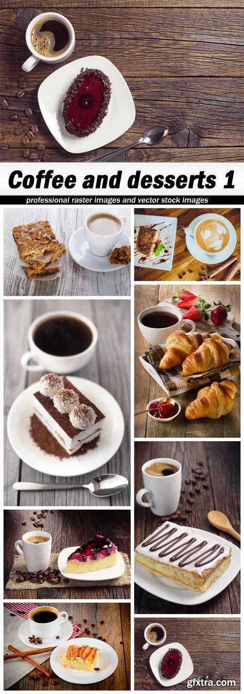 Coffee and desserts 1 - 8 UHQ JPEG