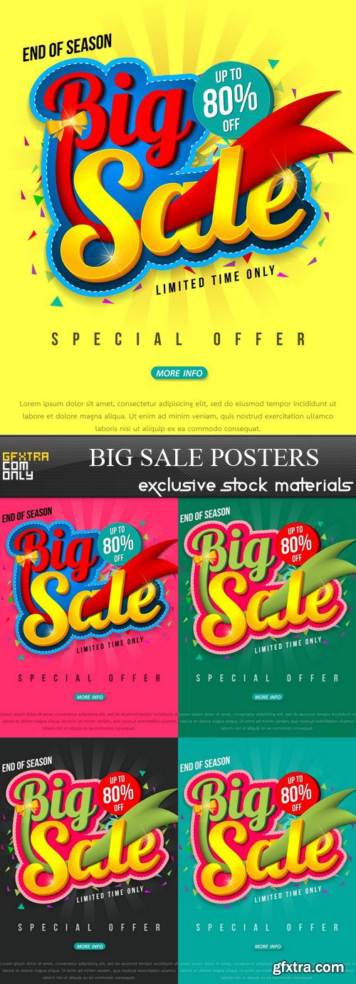 Big Sale Posters - 5xEPS