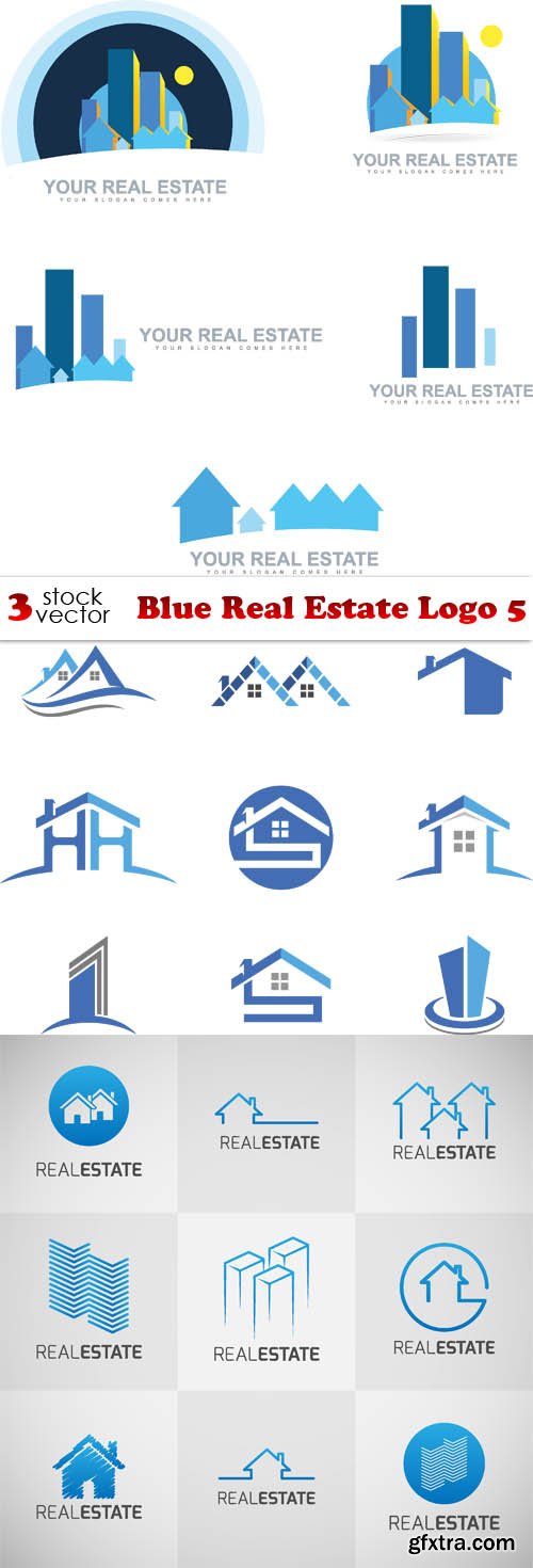 Vectors - Blue Real Estate Logo 5