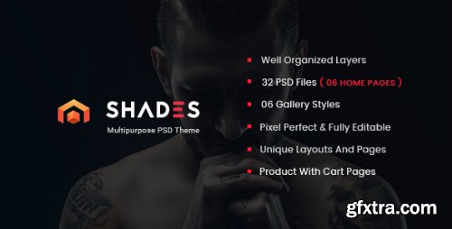 ThemeForest - Shades - Creative Multipurpose PSD Template 16596243