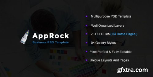 ThemeForest - AppRock - Clean Business PSD Template 15940015