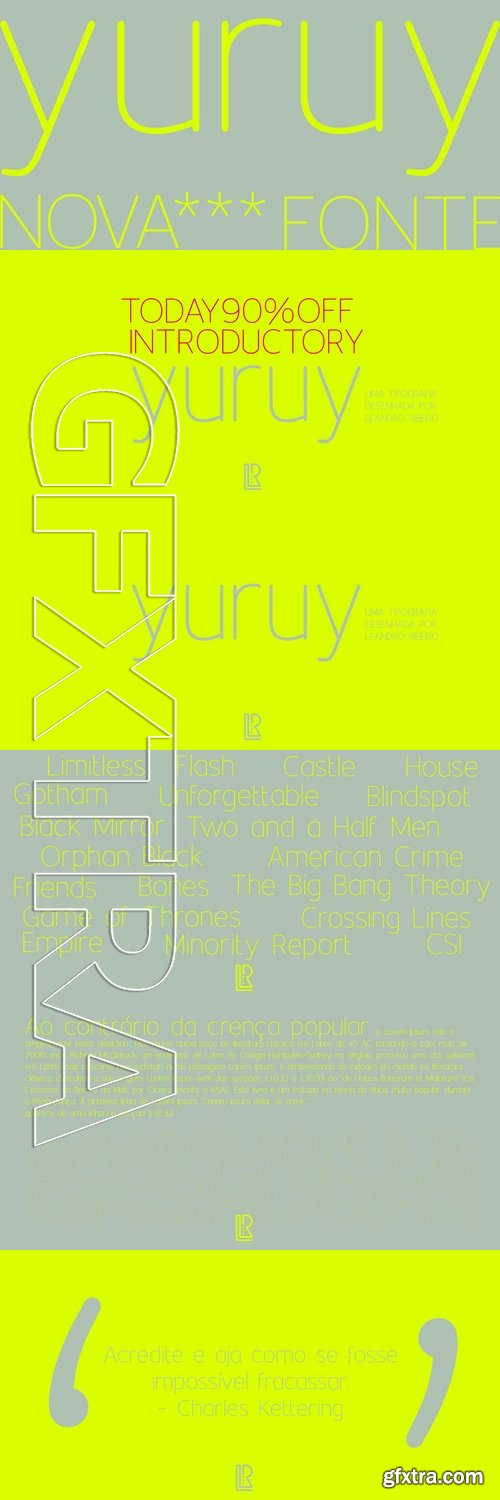 Yuruy - 1 font: $9.37