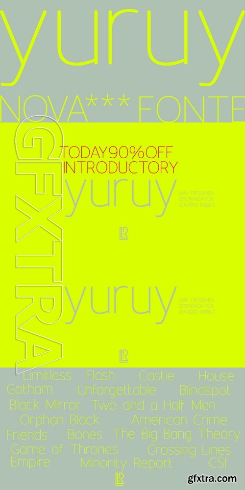 Yuruy - 1 font: $9.37