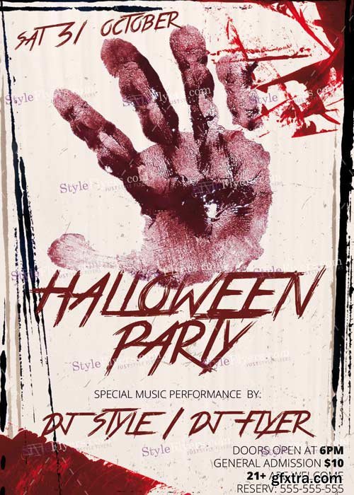 Halloween party PSD V16 Flyer Template