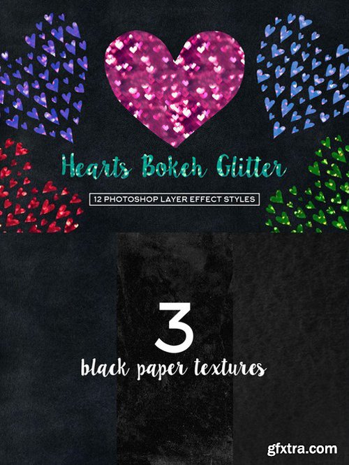 CM - Hearts Bokeh Glitter 837406