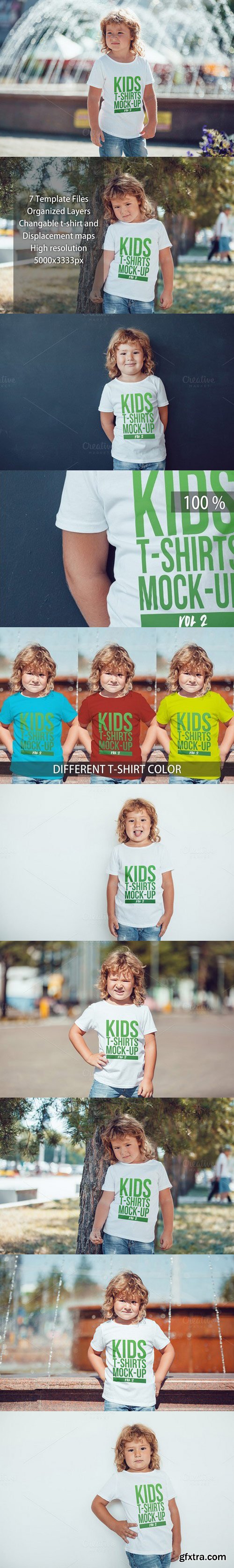 CM - Kids T-Shirt Mock-Up Vol 2 874905