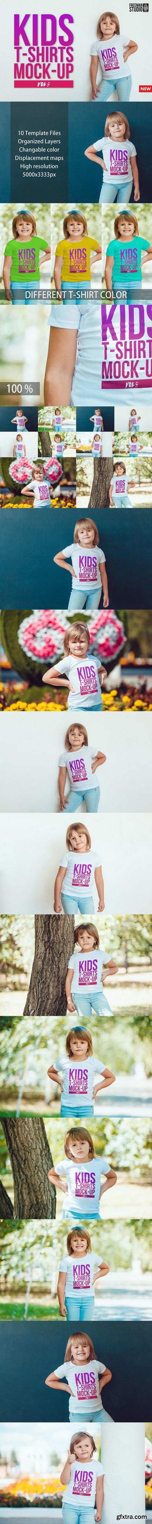 CM - Kids T-Shirt Mock-Up Vol 5 939623