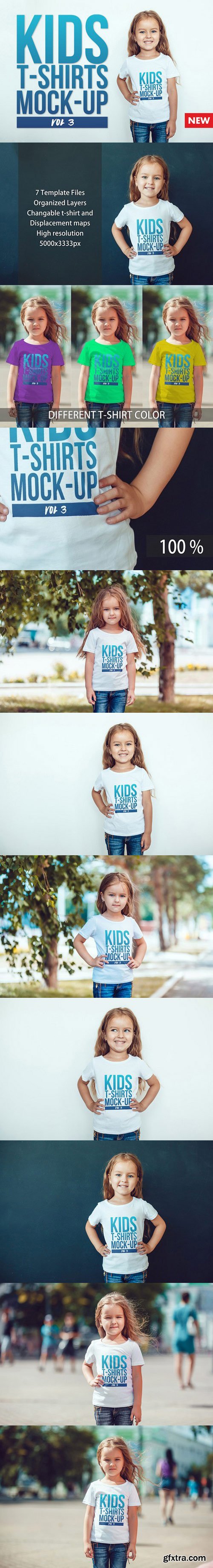 CM - Kids T-Shirt Mock-Up Vol 3 895278