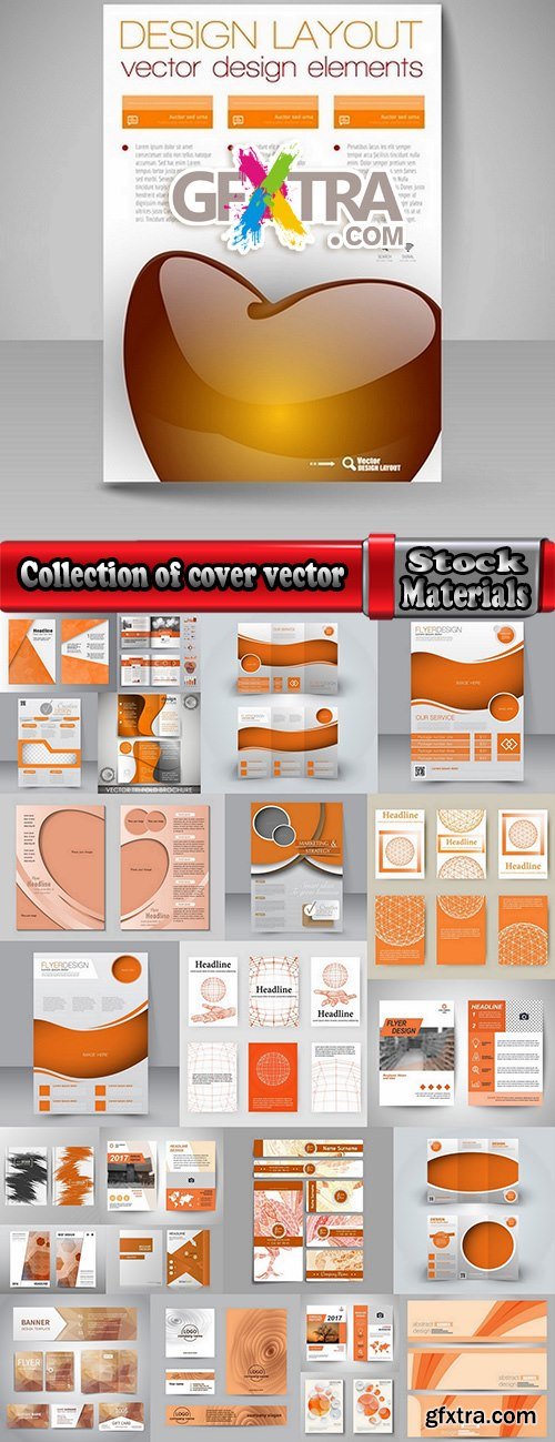 Collection of cover vector banner picture card flyer poster invitation card 7-25 EPS