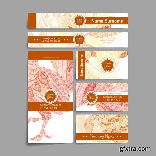 Collection of cover vector banner picture card flyer poster invitation card 7-25 EPS