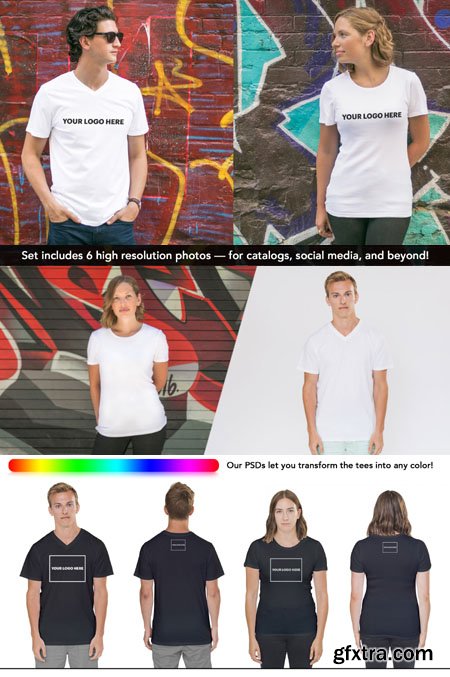 Photorealistic T-Shirt PSD Template