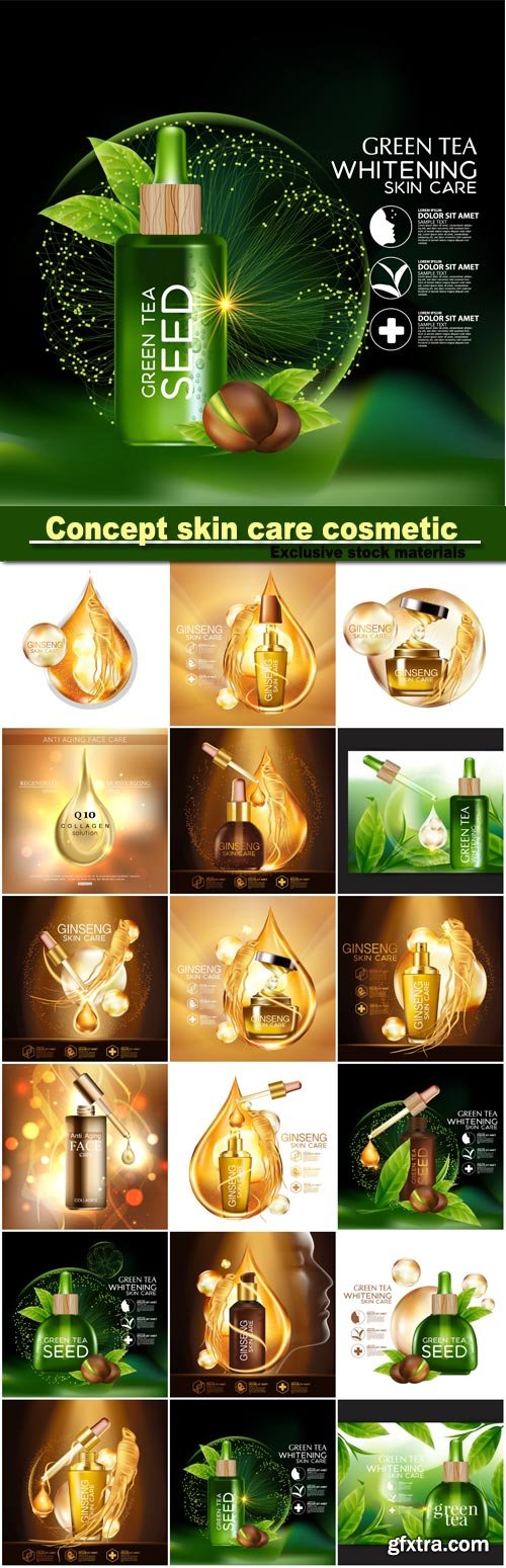 Background concept skin care cosmetic