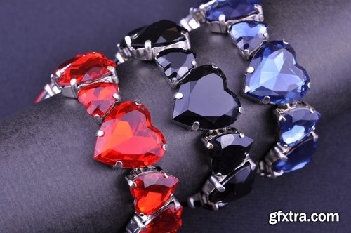 Collection of jewelry jewel gemstone bangle brooch 25 HQ Jpeg