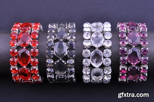 Collection of jewelry jewel gemstone bangle brooch 25 HQ Jpeg