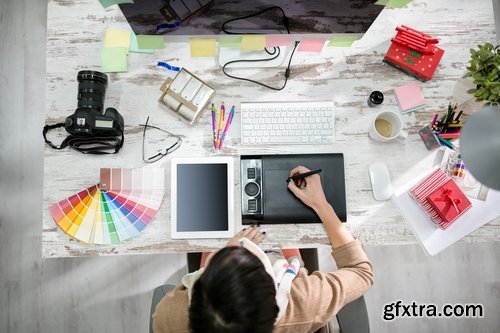 Collection of business woman girl woman working on a laptop computer 25 HQ Jpeg