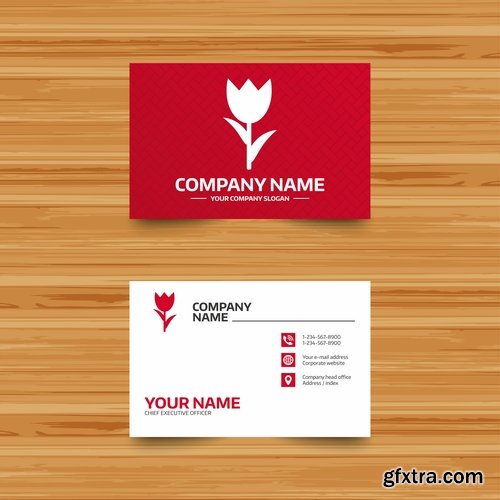 Collection gift certificate business card banner flyer calling card poster 7-25 EPS