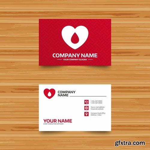 Collection gift certificate business card banner flyer calling card poster 7-25 EPS