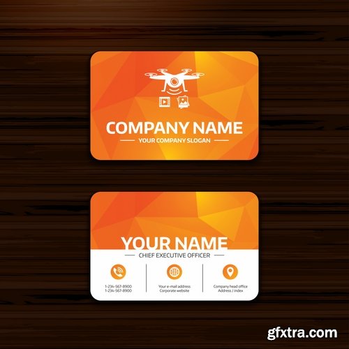 Collection gift certificate business card banner flyer calling card poster 7-25 EPS