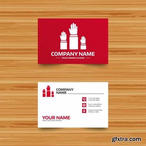 Collection gift certificate business card banner flyer calling card poster 7-25 EPS