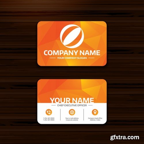 Collection gift certificate business card banner flyer calling card poster 7-25 EPS