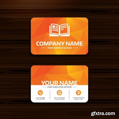 Collection gift certificate business card banner flyer calling card poster 7-25 EPS