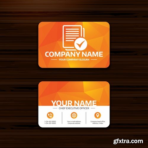 Collection gift certificate business card banner flyer calling card poster 7-25 EPS