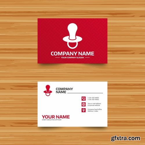 Collection gift certificate business card banner flyer calling card poster 7-25 EPS