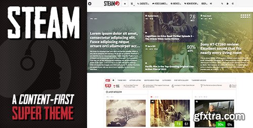 ThemeForest - Steam v1.12 - Responsive Retina Review Magazine Theme - 5734392