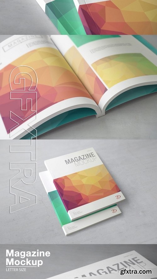 Magazine Mockup Letter Size