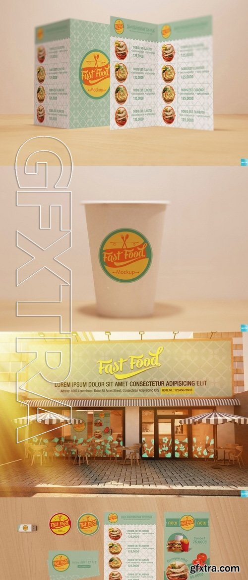 The Mockup Branding For Fast Food Outlets