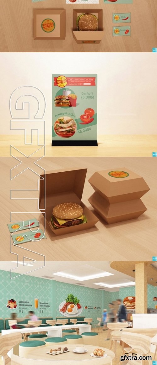 The Mockup Branding For Fast Food Outlets