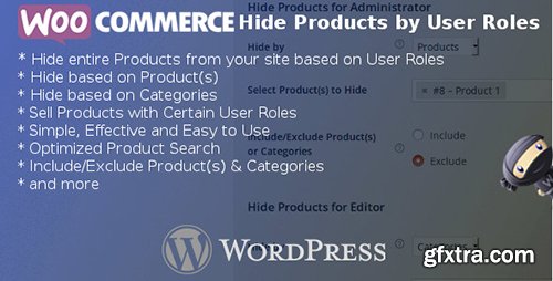 CodeCanyon - WooCommerce Hide Products by User Roles v3.8 - 8028838