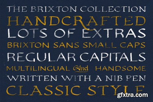 Brixton Hand Family - 4 FONTS