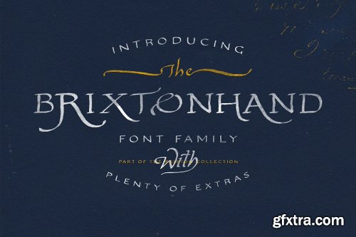 Brixton Hand Family - 4 FONTS