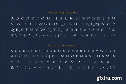 Brixton Hand Family - 4 FONTS