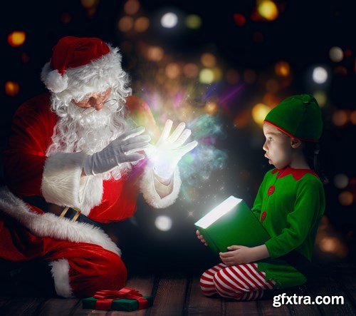 Santa Claus, Children\'s & New Year\'s Gifts - 25xUHQ JPEG