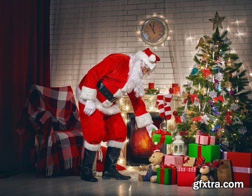 Santa Claus, Children\'s & New Year\'s Gifts - 25xUHQ JPEG