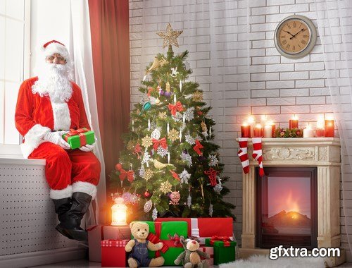 Santa Claus, Children\'s & New Year\'s Gifts - 25xUHQ JPEG