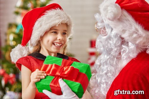 Santa Claus, Children\'s & New Year\'s Gifts - 25xUHQ JPEG