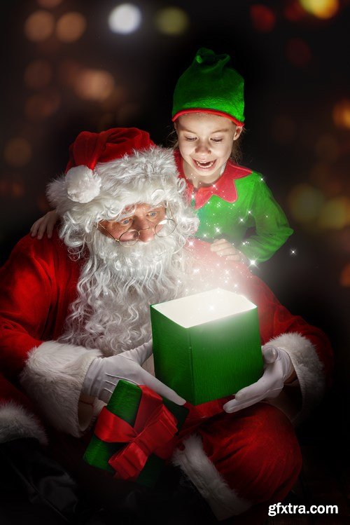 Santa Claus, Children\'s & New Year\'s Gifts - 25xUHQ JPEG