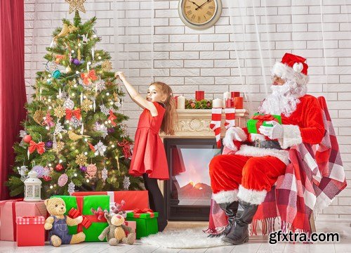 Santa Claus, Children\'s & New Year\'s Gifts - 25xUHQ JPEG