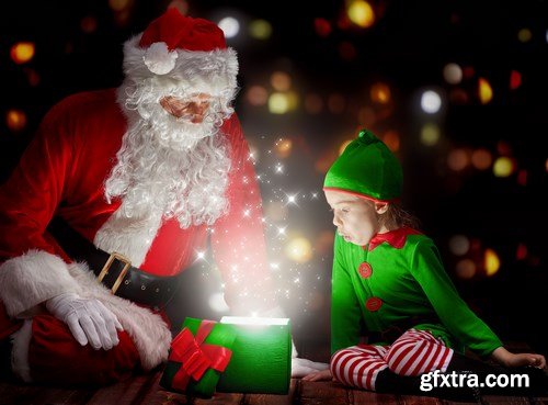 Santa Claus, Children\'s & New Year\'s Gifts - 25xUHQ JPEG