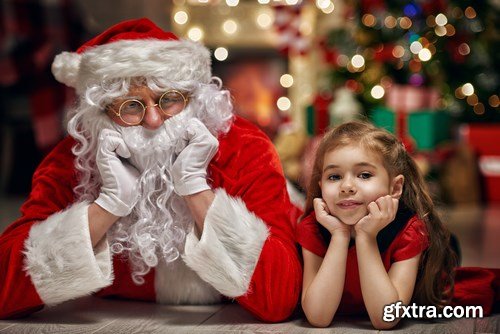 Santa Claus, Children\'s & New Year\'s Gifts - 25xUHQ JPEG