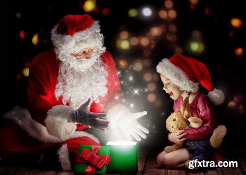 Santa Claus, Children\'s & New Year\'s Gifts - 25xUHQ JPEG