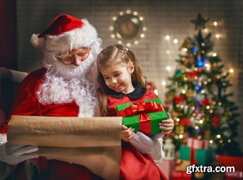 Santa Claus, Children\'s & New Year\'s Gifts - 25xUHQ JPEG