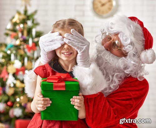 Santa Claus, Children\'s & New Year\'s Gifts - 25xUHQ JPEG