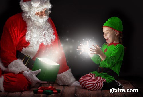 Santa Claus, Children\'s & New Year\'s Gifts - 25xUHQ JPEG