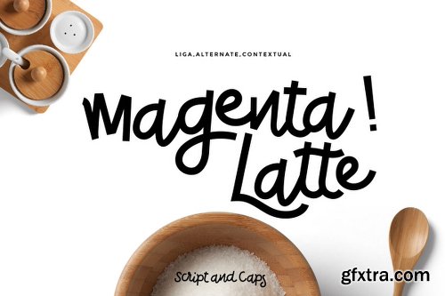 CreativeMarket Magenta Latte Font Family 939494