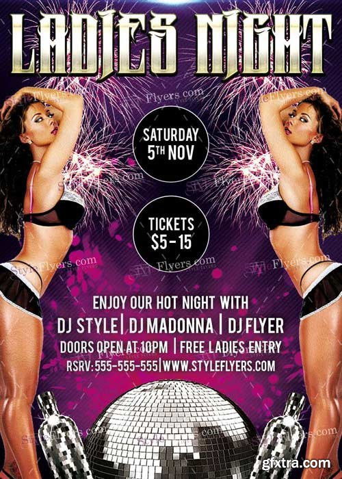 Ladies Night PSD V7 Flyer Template