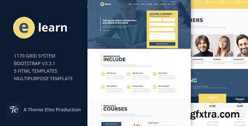 ThemeForest - e-Learn v1.0 - Onepage Bootstrap Education HTML - 12049900